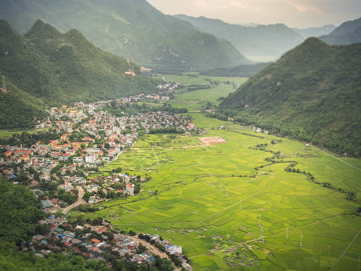 Mai Chau valley. View point